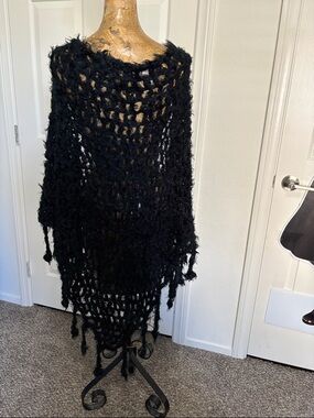 Pretty Angel black spiderweb shrug good condition witchy Whimsygoth fairycore